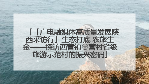 「广电融媒体高质量发展陕西采访行」生态打底 农旅生金——探访西营镇蔓营村省级旅游示范村的振兴密码