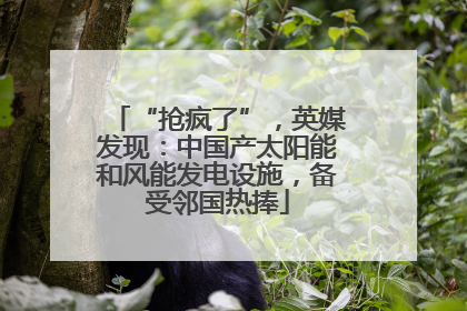 “抢疯了”，英媒发现：中国产太阳能和风能发电设施，备受邻国热捧