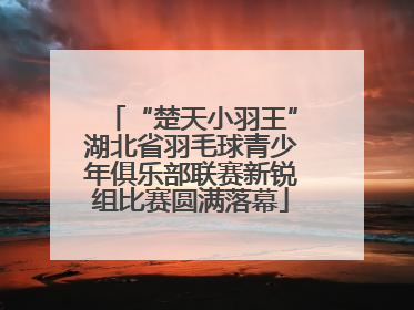 “楚天小羽王”湖北省羽毛球青少年俱乐部联赛新锐组比赛圆满落幕