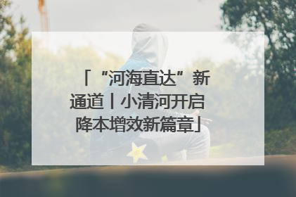 “河海直达”新通道丨小清河开启降本增效新篇章