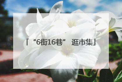“6街16巷” 逛市集