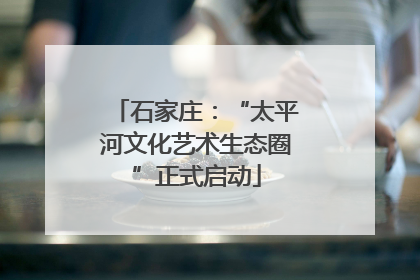 石家庄：“太平河文化艺术生态圈”正式启动
