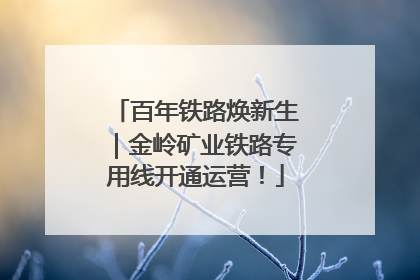 百年铁路焕新生｜金岭矿业铁路专用线开通运营！