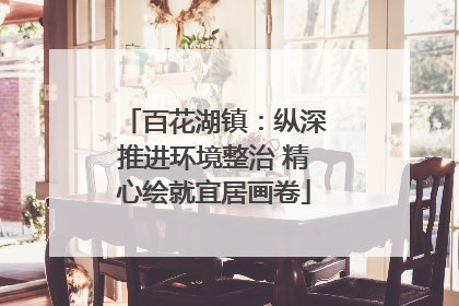百花湖镇：纵深推进环境整治 精心绘就宜居画卷