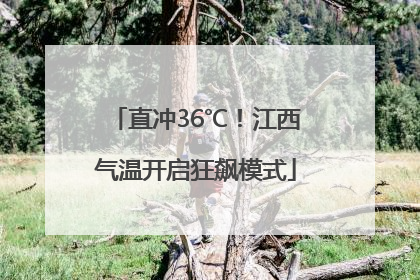 直冲36℃！江西气温开启狂飙模式