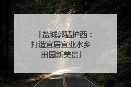 盐城郭猛护西：打造宜居宜业水乡田园新美景