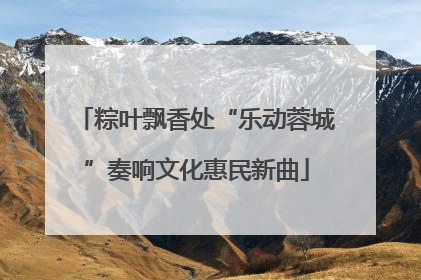 粽叶飘香处“乐动蓉城”奏响文化惠民新曲