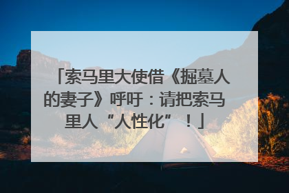 索马里大使借《掘墓人的妻子》呼吁：请把索马里人“人性化”！