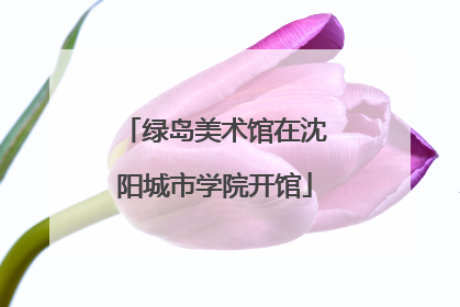 绿岛美术馆在沈阳城市学院开馆