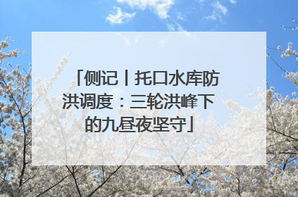 侧记丨托口水库防洪调度：三轮洪峰下的九昼夜坚守