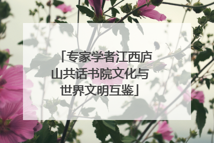 专家学者江西庐山共话书院文化与世界文明互鉴