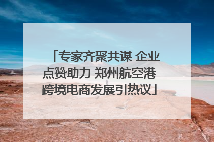 专家齐聚共谋 企业点赞助力 郑州航空港跨境电商发展引热议