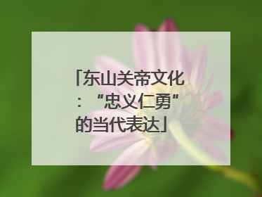 东山关帝文化：“忠义仁勇”的当代表达