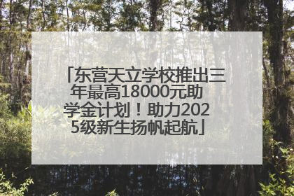 东营天立学校推出三年最高18000元助学金计划！助力2025级新生扬帆起航
