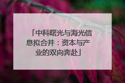 中科曙光与海光信息拟合并：资本与产业的双向奔赴