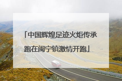 中国辉煌足迹火炬传承跑在闽宁镇激情开跑