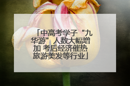 中高考学子“九华游”人数大幅增加 考后经济催热旅游美发等行业