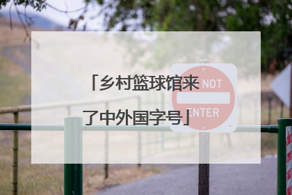 乡村篮球馆来了中外国字号