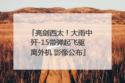 亮剑西太！大雨中歼-15带弹起飞驱离外机 影像公布