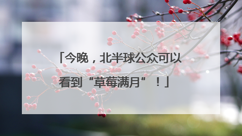 今晚，北半球公众可以看到“草莓满月”！