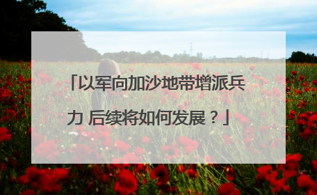 以军向加沙地带增派兵力 后续将如何发展？