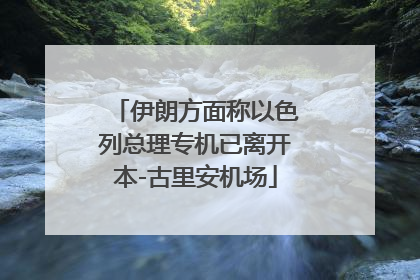 伊朗方面称以色列总理专机已离开本-古里安机场