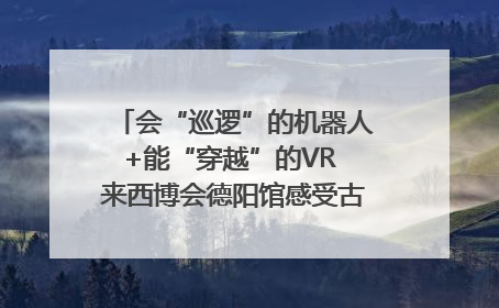 会“巡逻”的机器人+能“穿越”的VR 来西博会德阳馆感受古蜀文明与现代智造的时空对话｜西博视界
