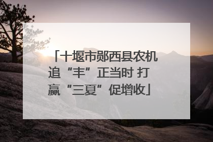 十堰市郧西县农机追“丰”正当时 打赢“三夏”促增收