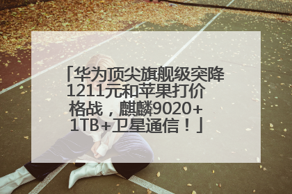 华为顶尖旗舰级突降1211元和苹果打价格战，麒麟9020+1TB+卫星通信！