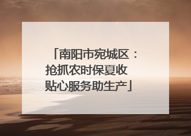 南阳市宛城区：抢抓农时保夏收 贴心服务助生产