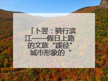 卜翌：骑行滨江——假日上路的文旅“蹊径” 城市形象的“低速凝视”