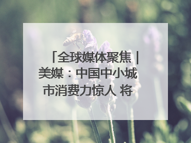 全球媒体聚焦｜美媒：中国中小城市消费力惊人 将成投资新机遇