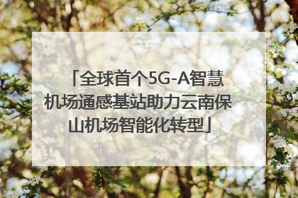 全球首个5G-A智慧机场通感基站助力云南保山机场智能化转型