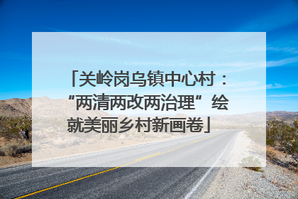 关岭岗乌镇中心村：“两清两改两治理”绘就美丽乡村新画卷