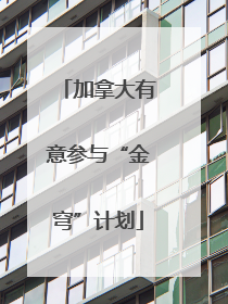 加拿大有意参与“金穹”计划