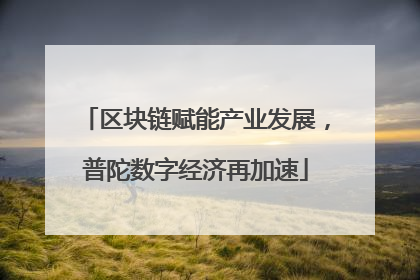 区块链赋能产业发展，普陀数字经济再加速