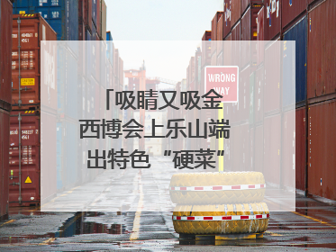 吸睛又吸金 西博会上乐山端出特色“硬菜”｜西博视界