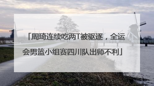 周琦连续吃两T被驱逐，全运会男篮小组赛四川队出师不利