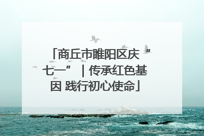 商丘市睢阳区庆“七一”｜传承红色基因 践行初心使命