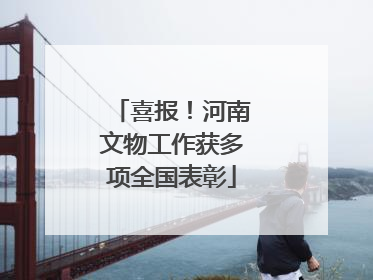 喜报！河南文物工作获多项全国表彰