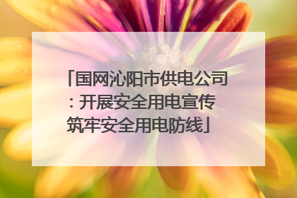 国网沁阳市供电公司：开展安全用电宣传 筑牢安全用电防线