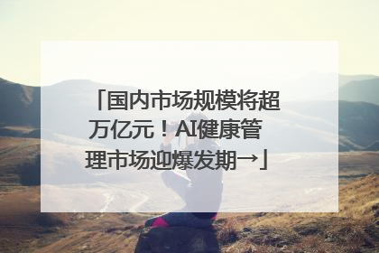 国内市场规模将超万亿元！AI健康管理市场迎爆发期→