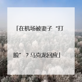 在机场被妻子“打脸”？马克龙回应