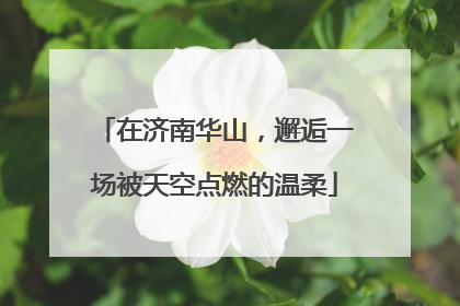 在济南华山，邂逅一场被天空点燃的温柔