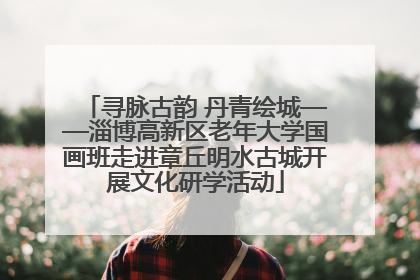 寻脉古韵 丹青绘城——淄博高新区老年大学国画班走进章丘明水古城开展文化研学活动