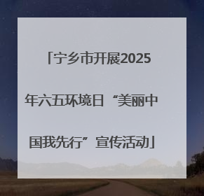 宁乡市开展2025年六五环境日“美丽中国我先行”宣传活动