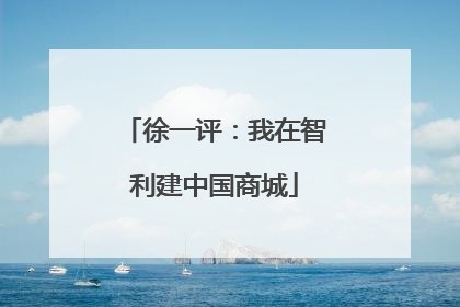 徐一评：我在智利建中国商城