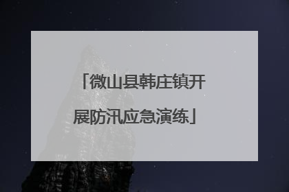微山县韩庄镇开展防汛应急演练