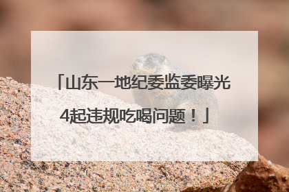 山东一地纪委监委曝光4起违规吃喝问题！