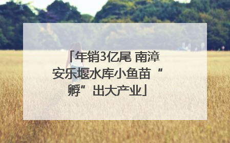 年销3亿尾 南漳安乐堰水库小鱼苗“孵”出大产业